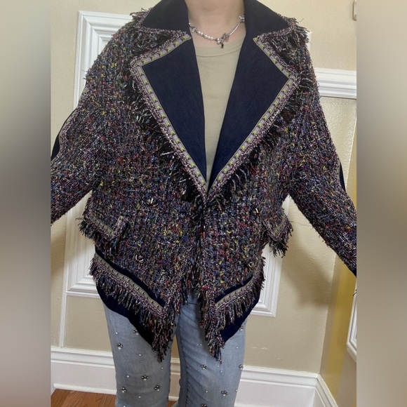NWOT Multicolor Tweed Women Jacket - Picture 2 of 13